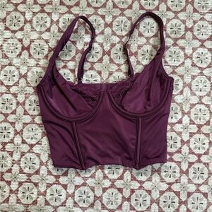 Abercrombie & Fitch Deep Purple Bustier